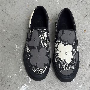 NWOT Andy Warhol canvas slip ons